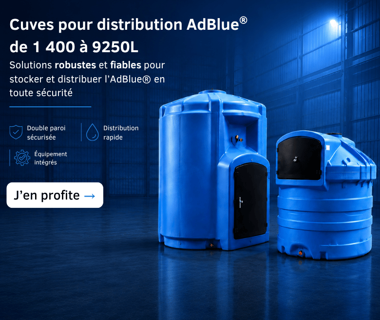 Cuve pour distribution AdBlue de 1 400 a 9 250 litres